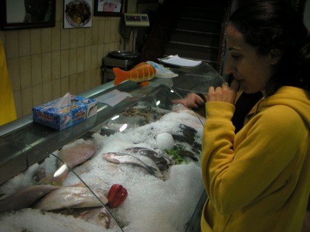 "Should we get the one with 2 cm eyes or 5 cm eyes?" Fish taste better than they look.