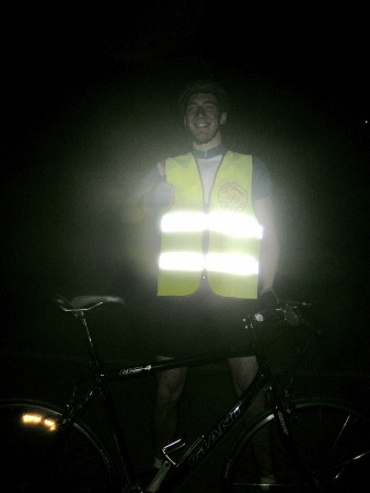 Those reflective vests definitely did their job...but made it much harder for cameras with flash!