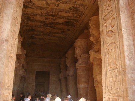 Leaning in over the doorjamb and taking pictures of the inner room is as good as photography gets in Egypt