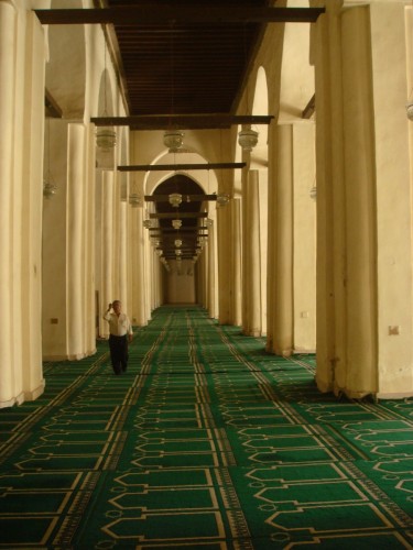 Mahmoud proudly told me that his mosque had held as many as 4,000 worshippers during the Ramadan season, and looking down its huge carpeted expanse, I could believe it