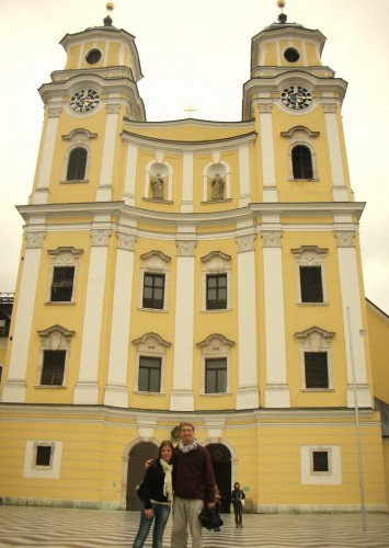 Hala and I at the famous Mondsee Church