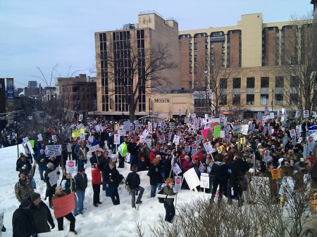 The first day of Capitol protests saw a great turnout
