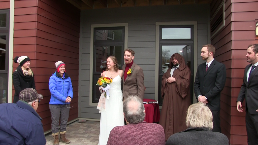 Of course we had a Jedi Knight marry us. Who wouldn't!
