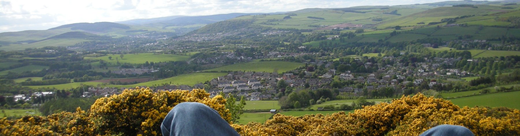 Napping on the Hills of Melrose, Scotland 2007